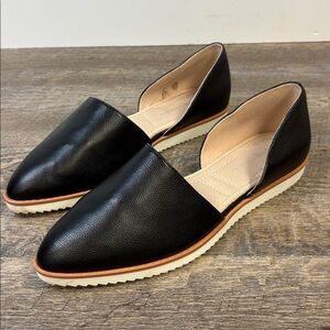 Adrienne Vittadini “Latka” Black D’Orsay Flats – Size 7.5M